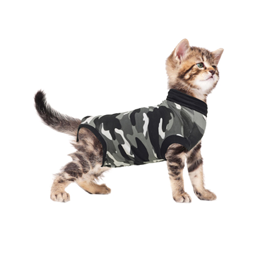 Suitical Recovery Suit for Cats - XXXS - Grey