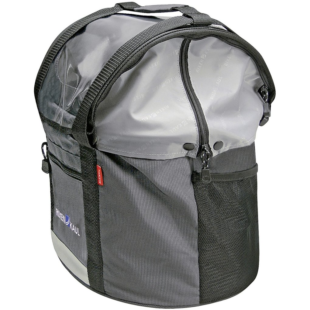 KLICKfix Doggy Shopper 0302GR Dog Basket - 24L - grey/black