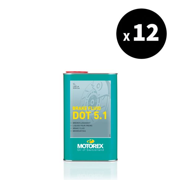 Liquide de frein Motorex Brake Fluid DOT 5.1 - 1L x12 UniverselRef : MX00232A / 3062691