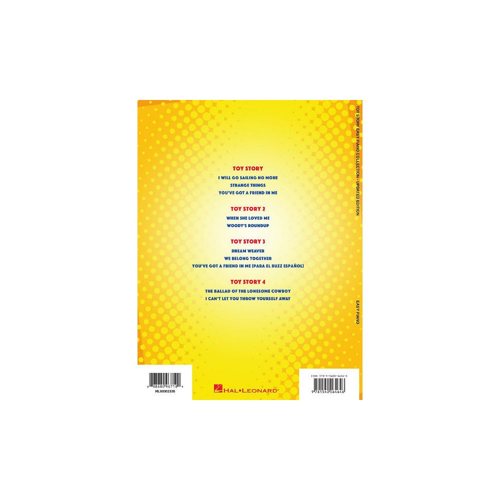Hal Leonard Toy Story Easy Piano – Thomann Ireland