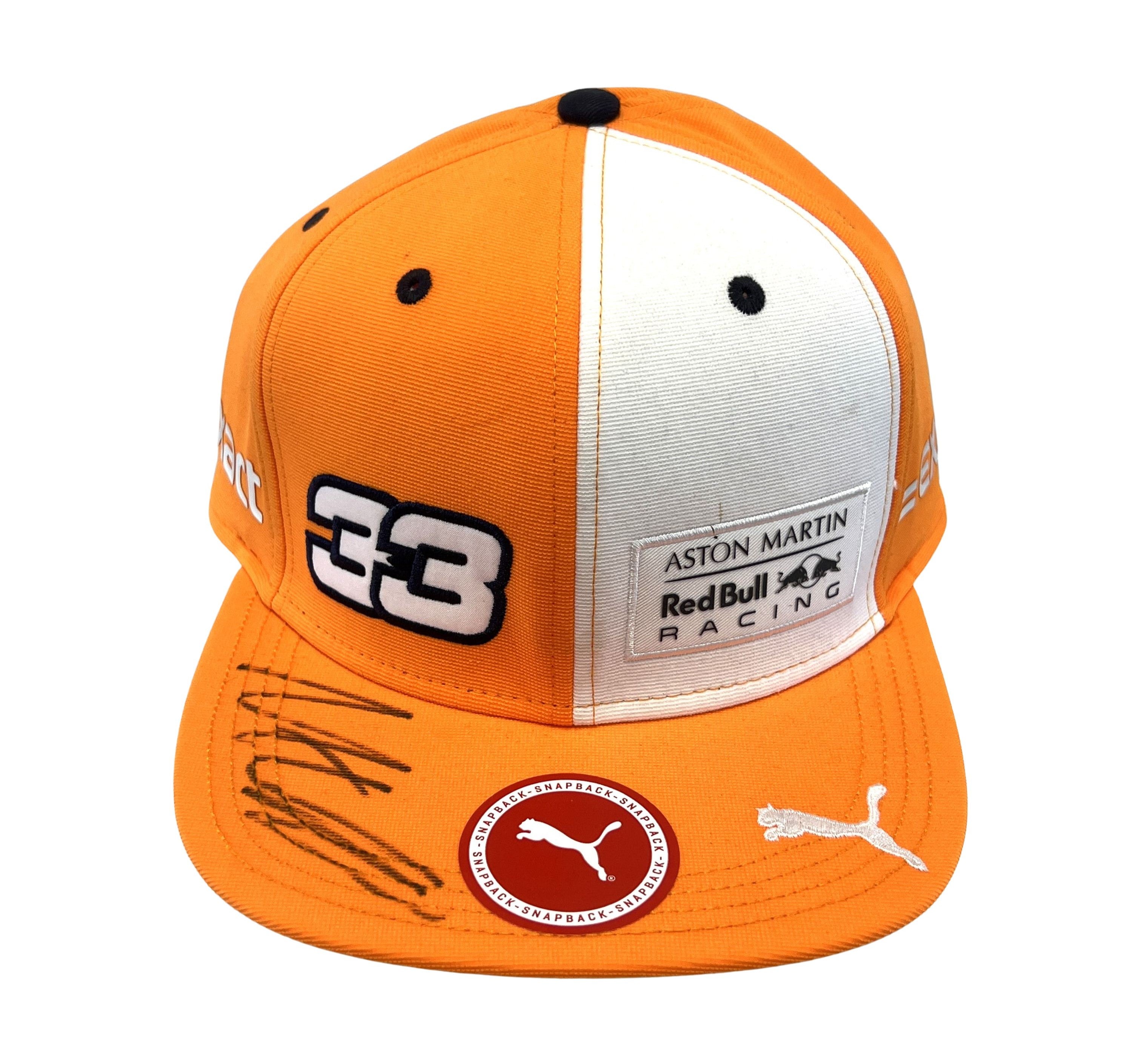 Max Verstappen Autographed #33 Red Bull Puma Hat