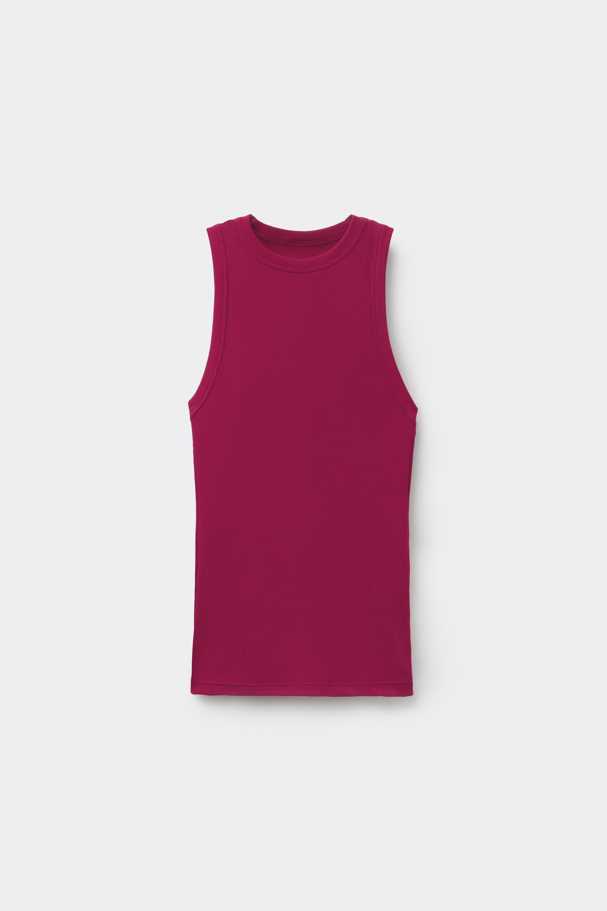 Ribbed Cotton Racer Back Camisole