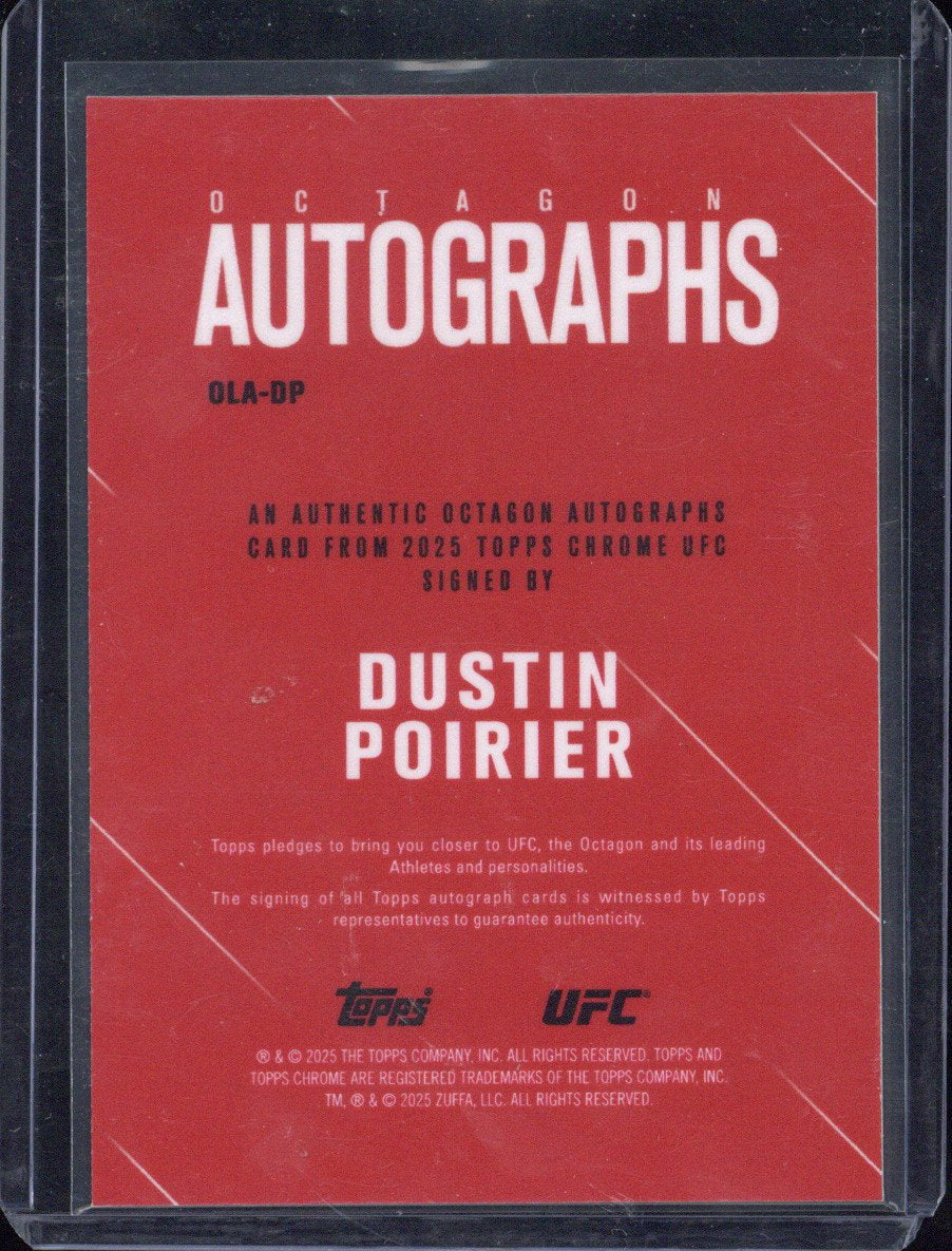 2025 Topps UFC Dustin Poirier Octagon Autograph #OLA-DP