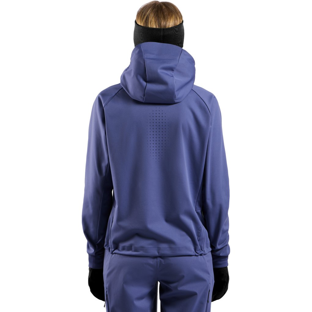 Odlo Zeroweight X-Warm Windproof Cross-Country Jacket Women - skipper blue