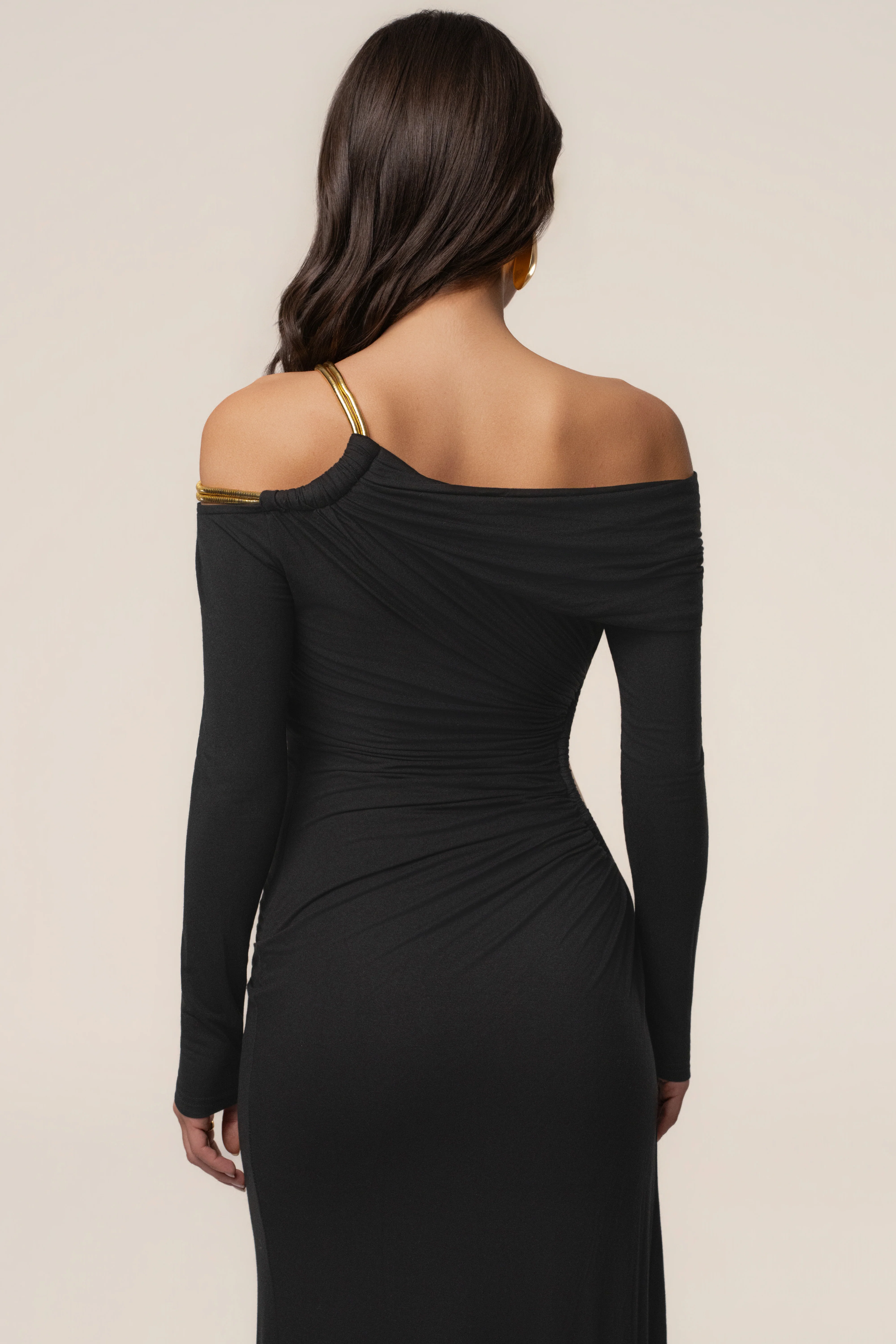 Black Gilded Grace Maxi Dress