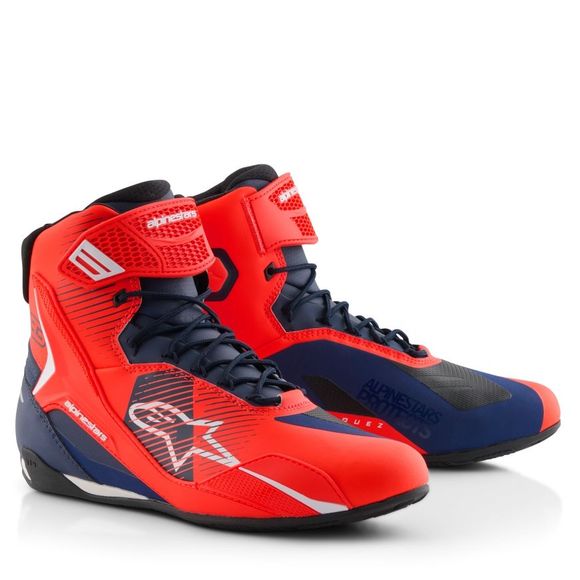 Baskets Moto Alpinestars FASTER-4 MM93 - Rouge / BleuRef : AP3951-RFDB