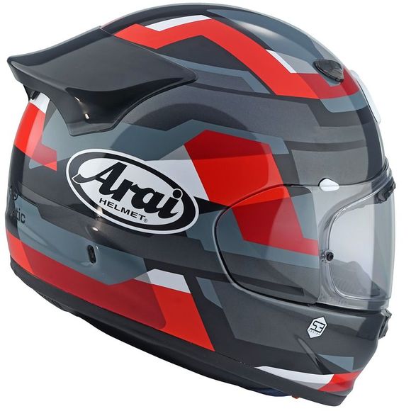 Casque intégral Arai QUANTIC - ABSTRACT - Rouge / GrisRef : AI0571-CRGBL