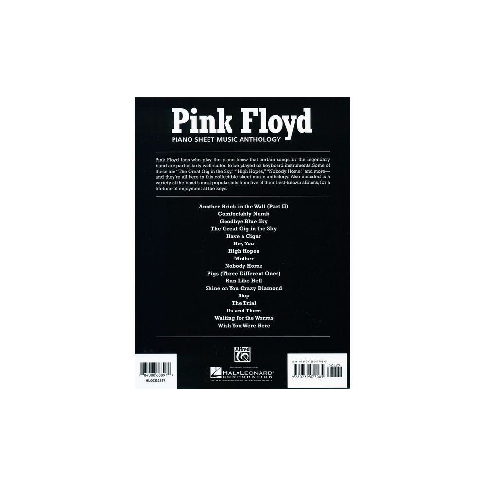 Hal Leonard Pink Floyd Anthology Piano – Thomann Ireland