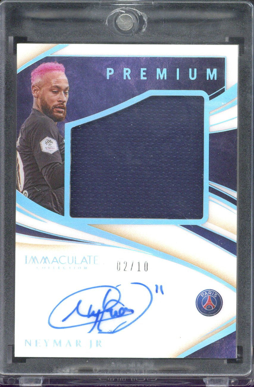 2020 Panini Immaculate Collection Soccer Neymar Jr Relic Autograph /10 #PR-NJR