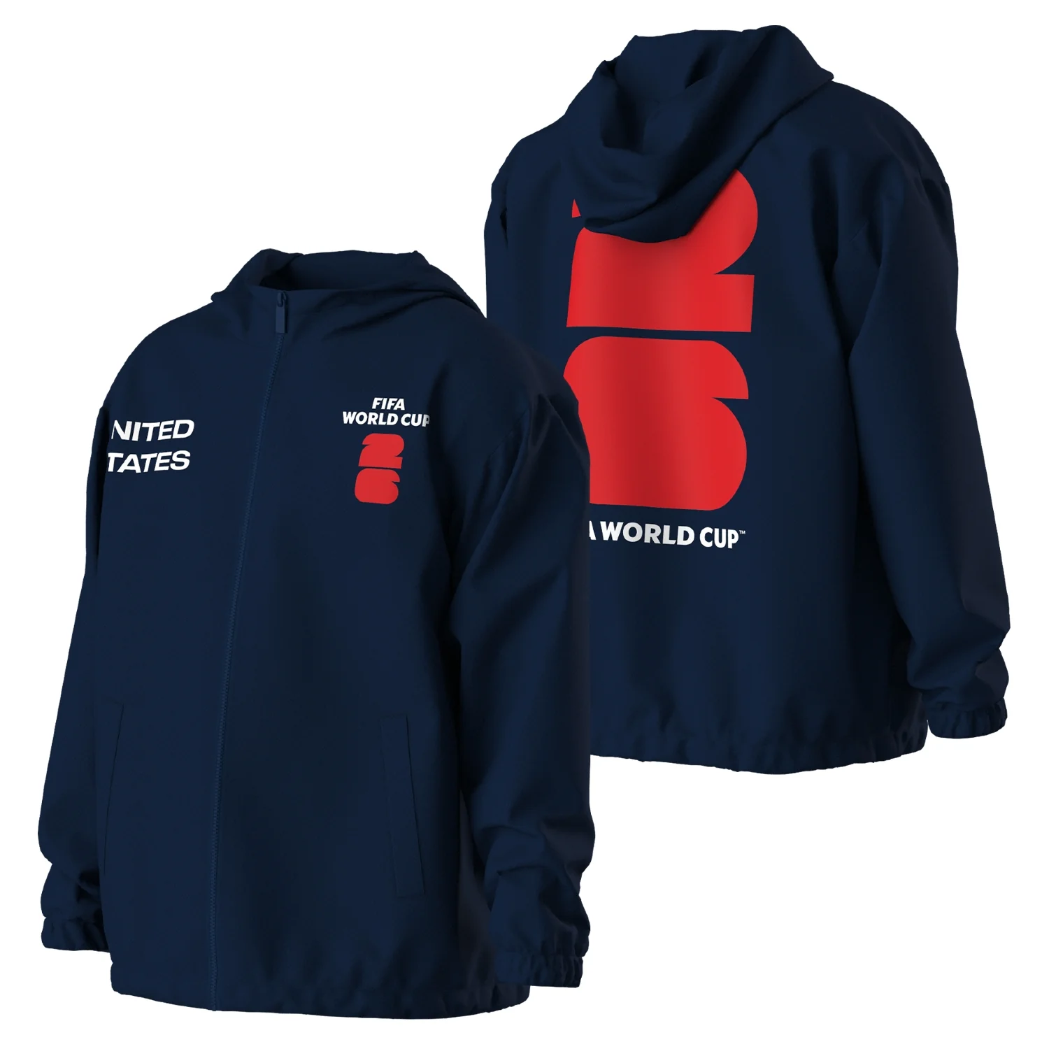 2026 Soccer Fan Collection Emblem Rain Jacket - Youth