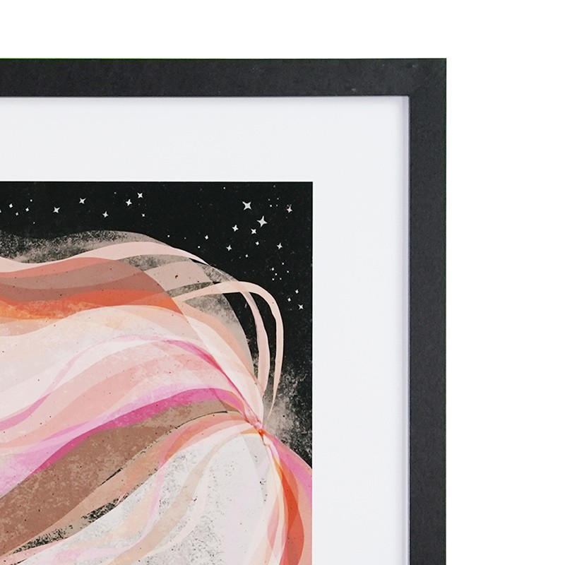 Framed print Moon girl by Treechild