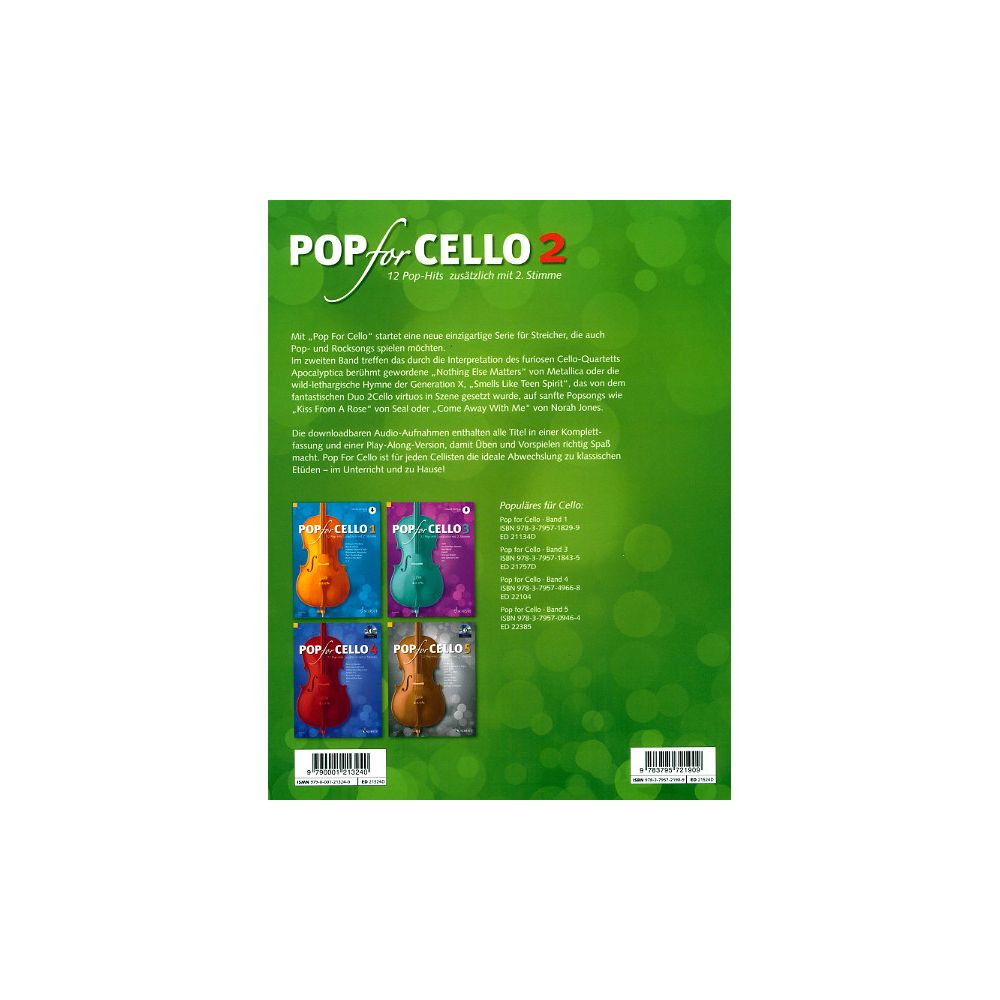 Schott Pop For Cello 2 – Thomann Ireland
