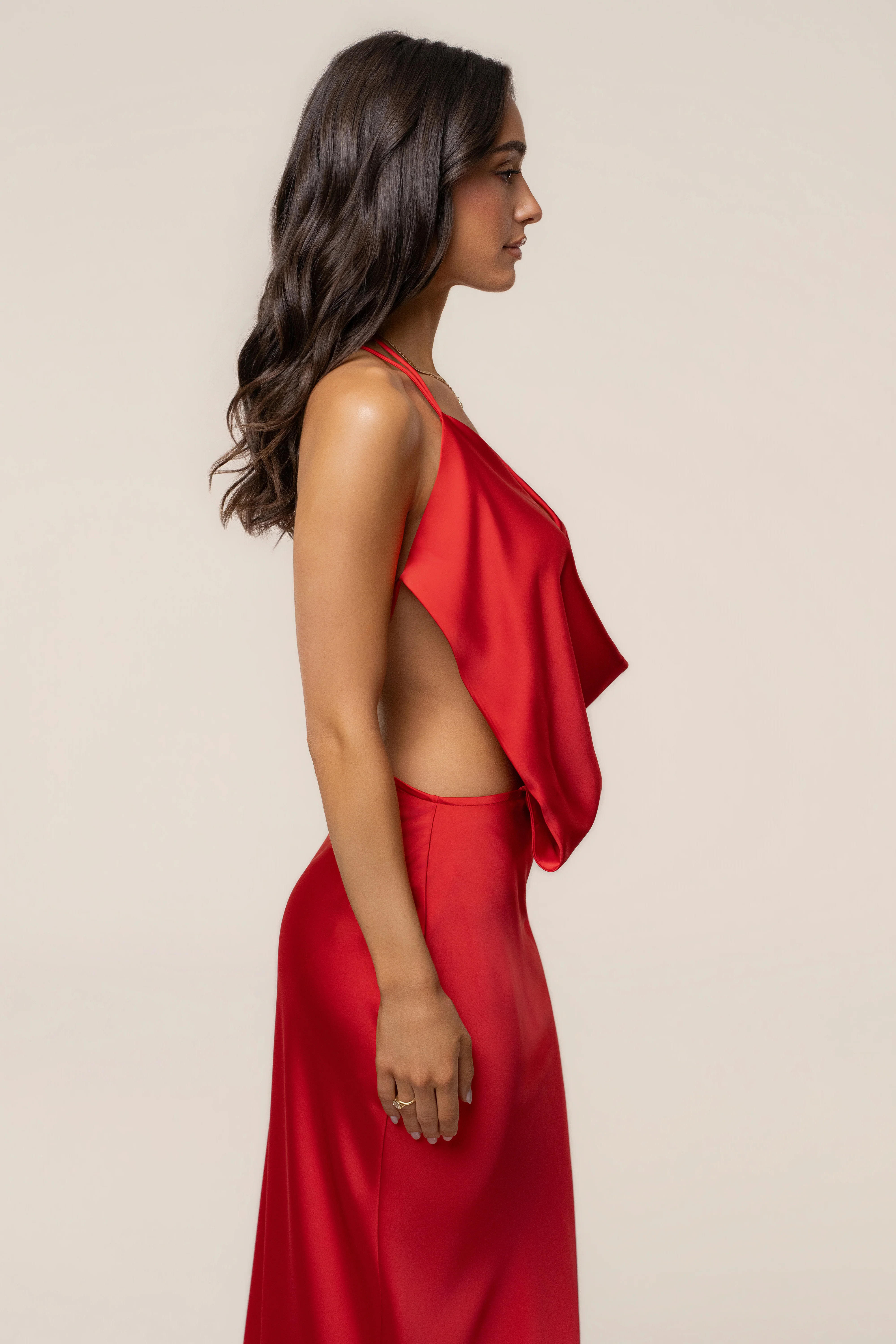 Tangerine Delmara Cowl Maxi Dress