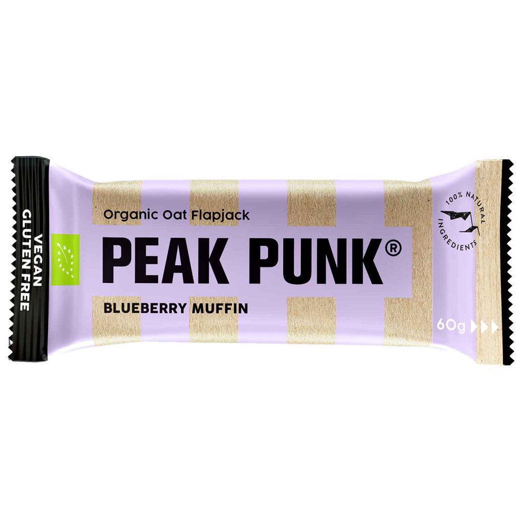 Peak Punk ORGANIC Oat Flapjack Bar with Carbohydrates - 12x60g