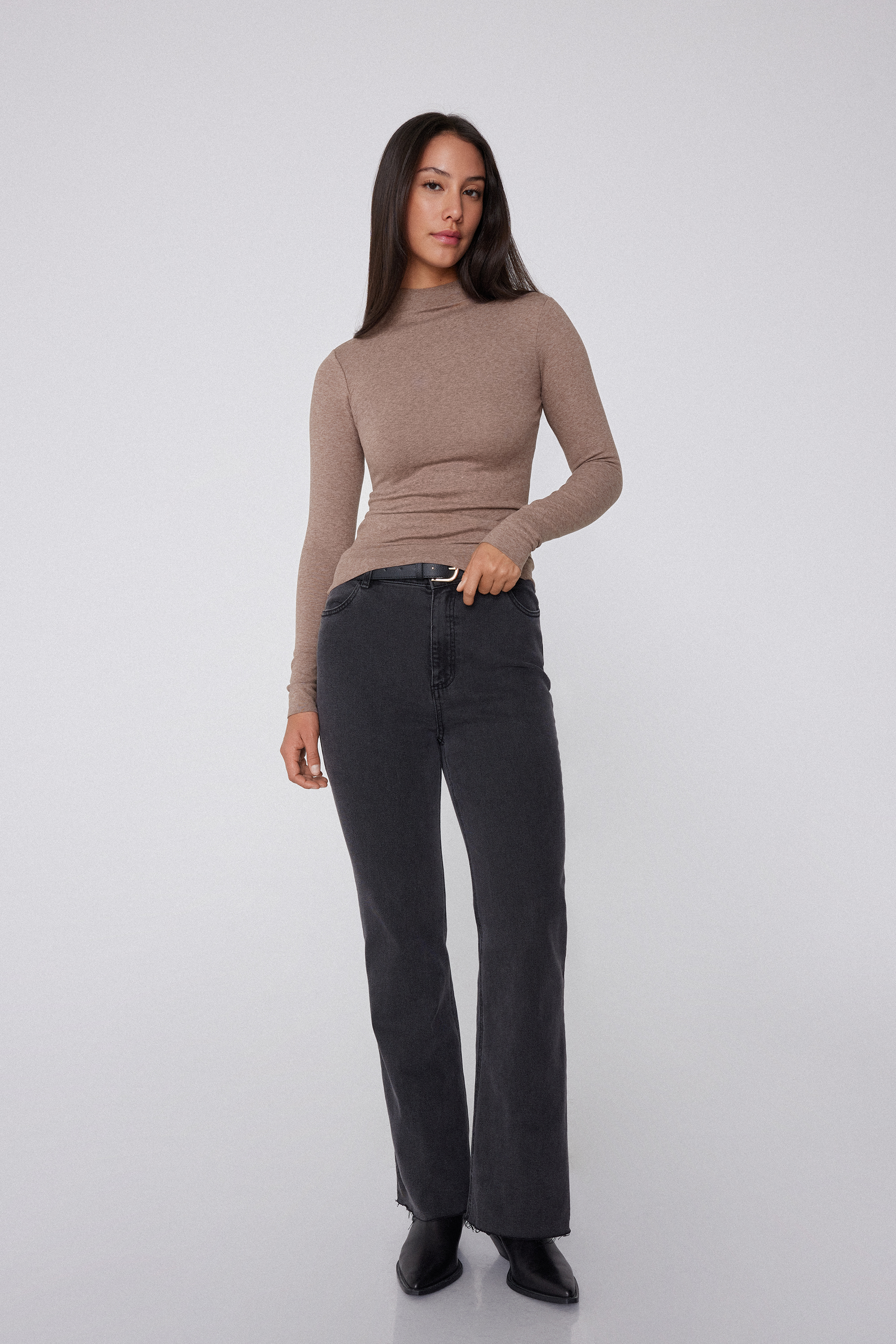 Invisible Therm Long Sleeve Polo Neck Top