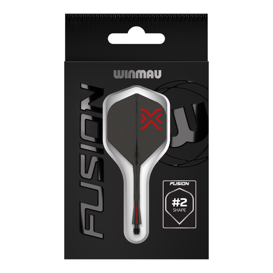 Winmau Fusion Blade X No2 Standard Flight Shaft System - Black