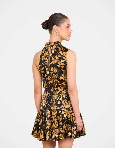 Raleigh Frill Hem Mini Dress