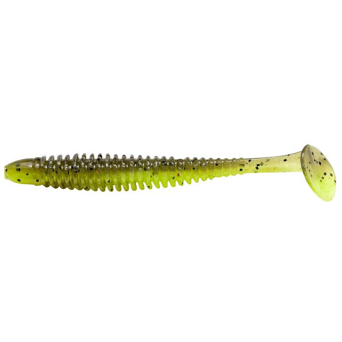 Noike Wobble Shad (Green Pumpkin Chartreuse UV)