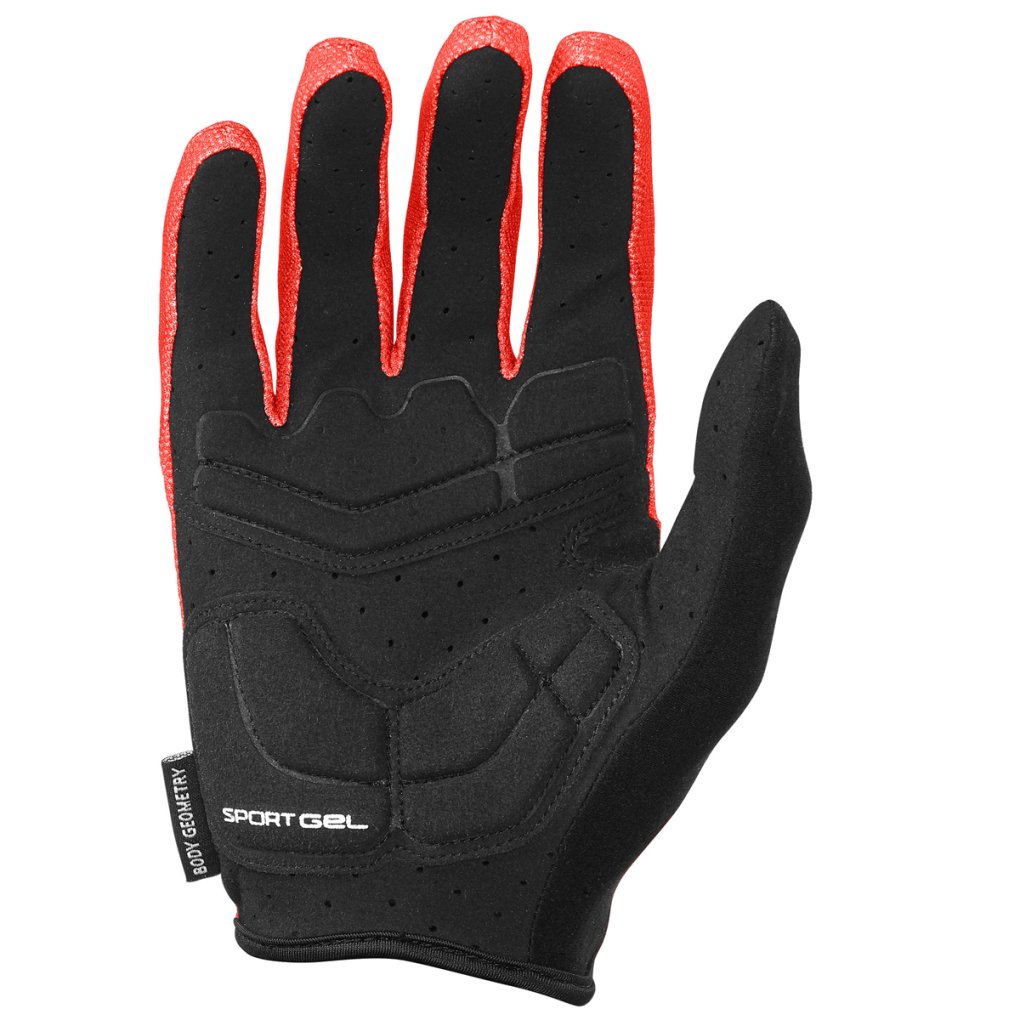 Specialized Body Geometry Sport Gel LF Full Finger Gloves Men - red