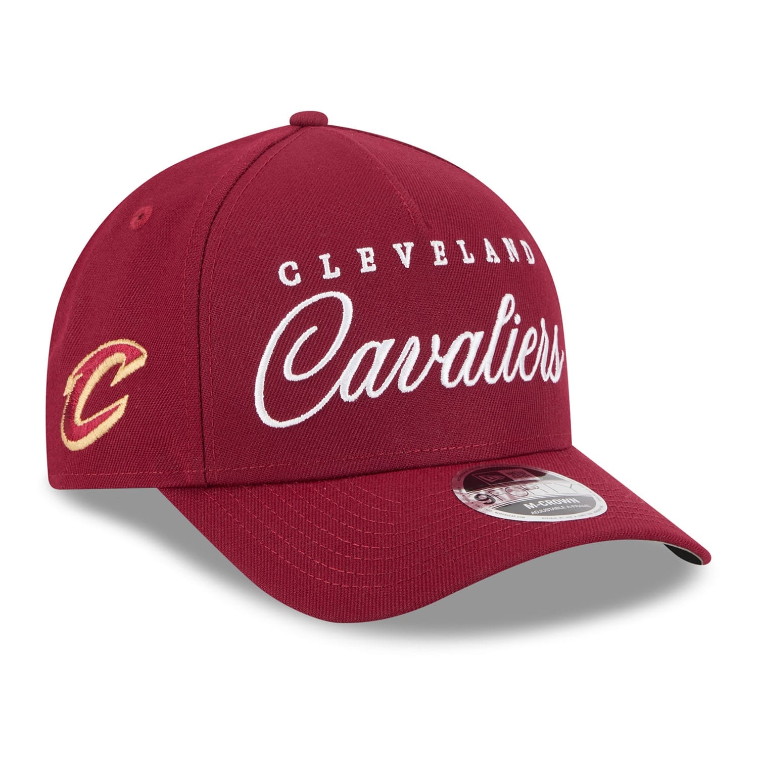 Cleveland Cavaliers 2025 NBA Draft 9FORTY M-Crown A-Frame Snapback Cap Burgundy