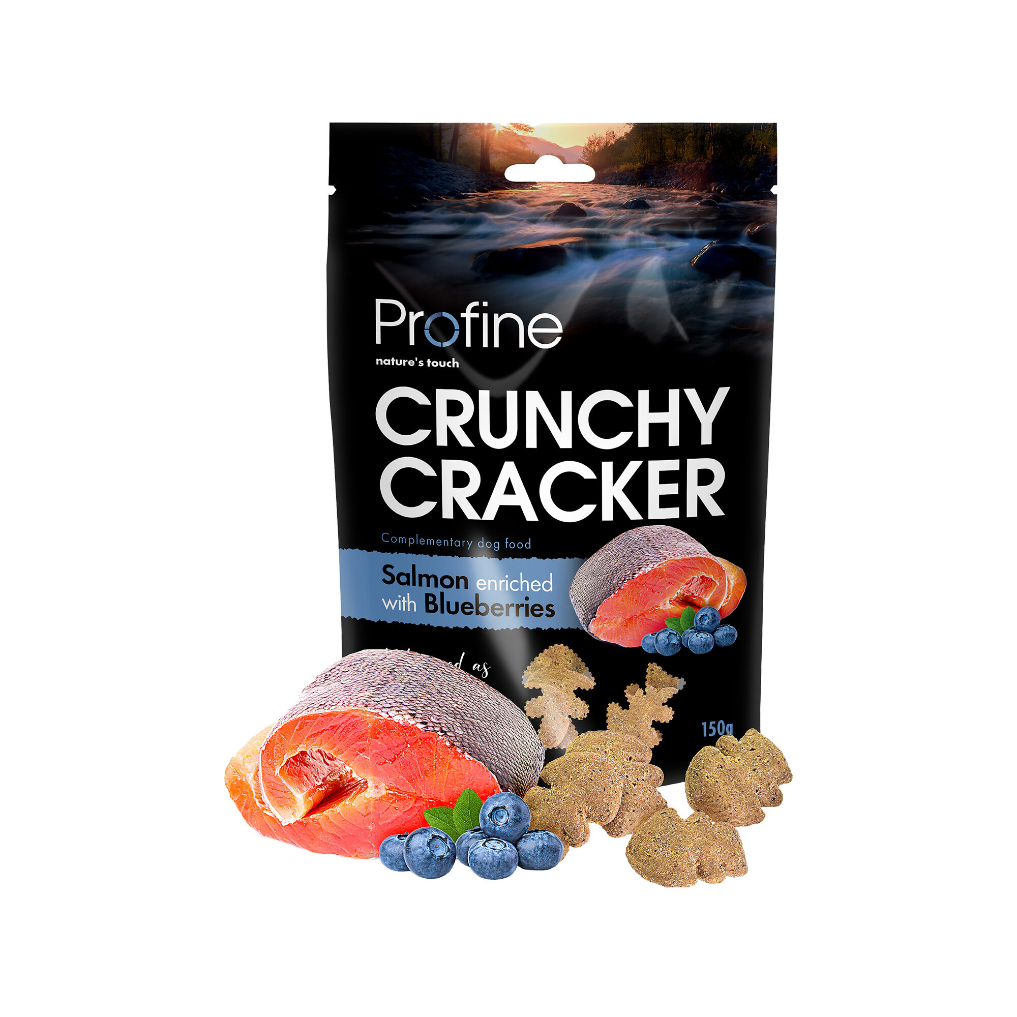 Profine Crunchy Crackers - Salmon with Blueberries - 150g