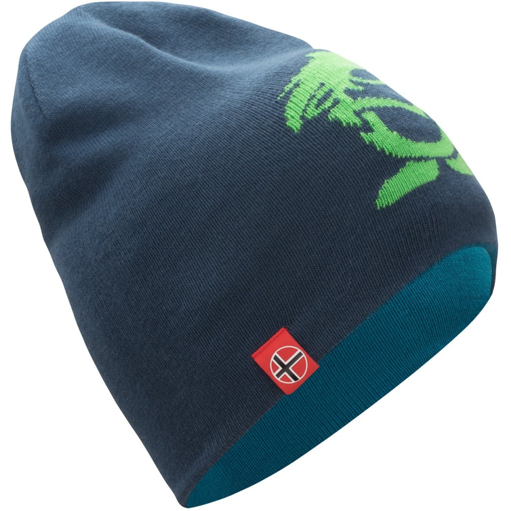 Trollkids Troll Long Beanie Kids - Dark Marine/Mystic Blue