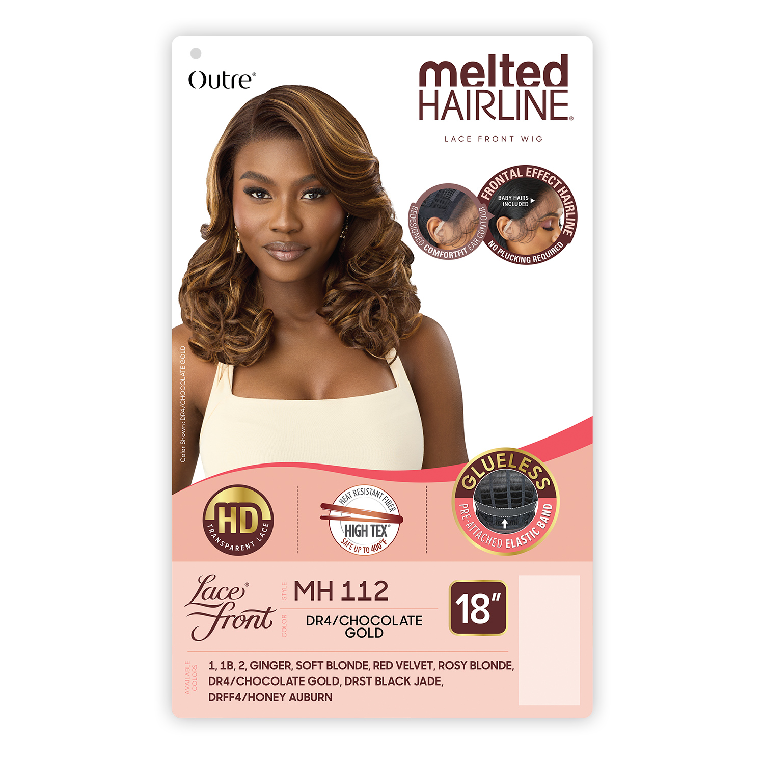 Outre HD Lace Front Wig Melted Hairline Glueless MH 112