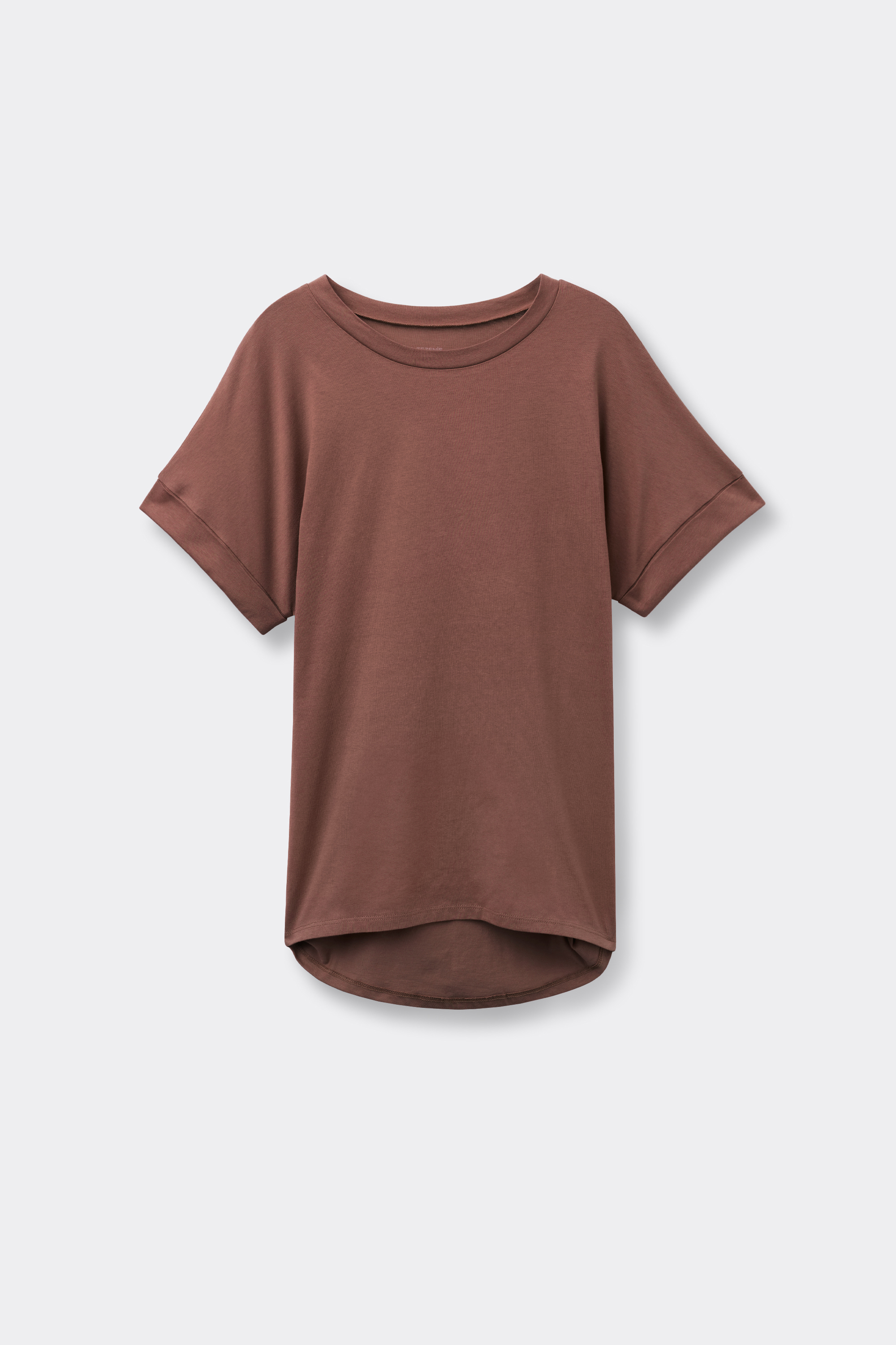 Cotton T-Shirt with Kimono Turn-Up