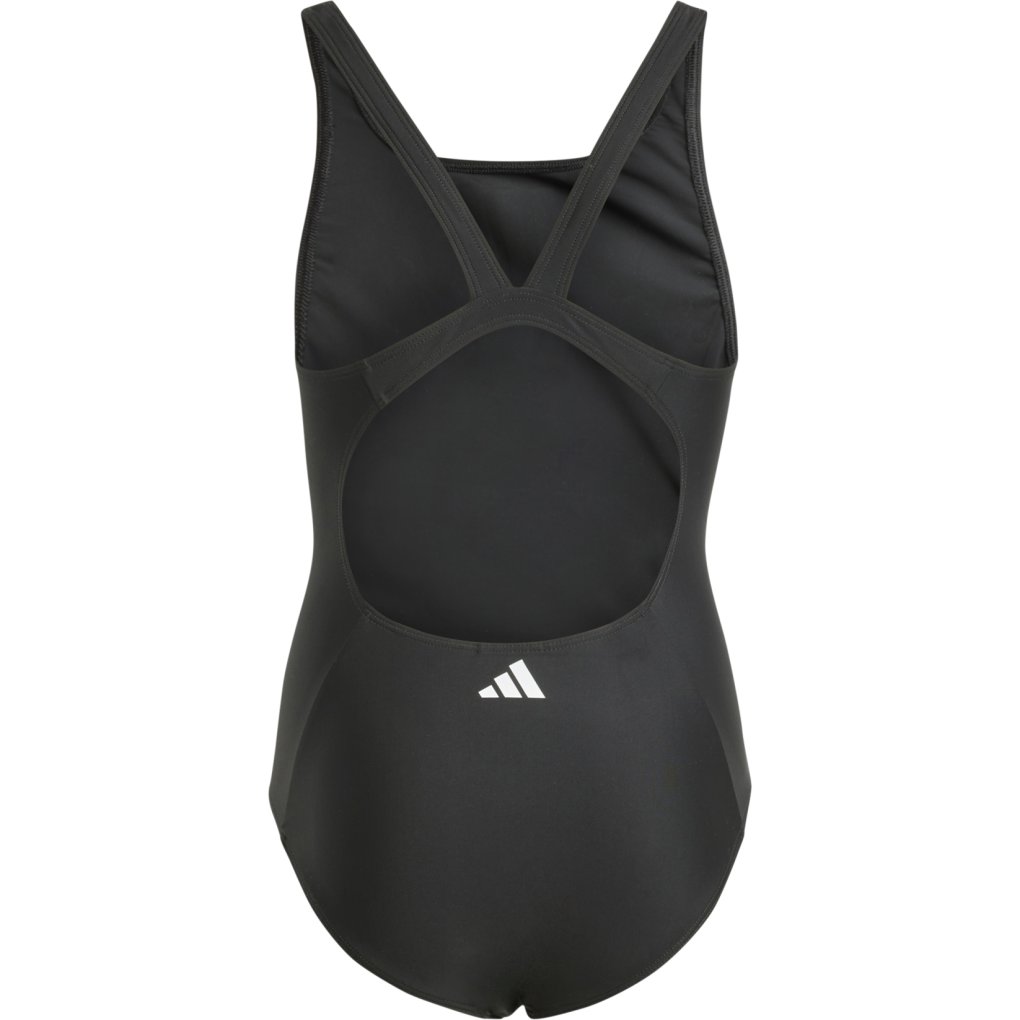 adidas 3-Stripes Mid Swimsuit Girls - black/white JE2404