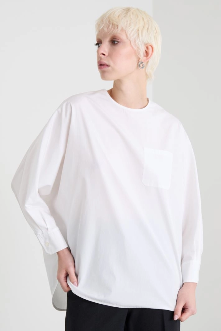 Kimono sleeve tunic - WHITE
