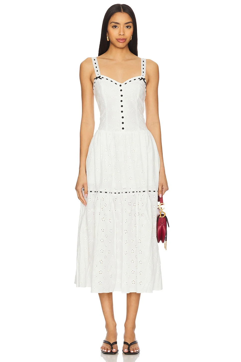 X Bella Hadid Bishop Maxi Dress