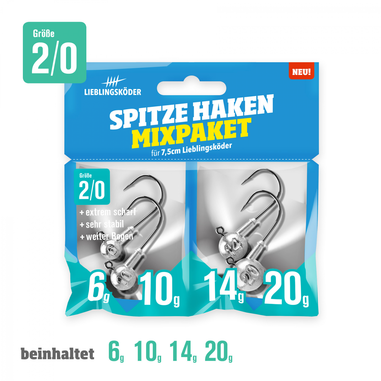 Lieblingsköder Fishing hook Sharp (2\/0 Mix)