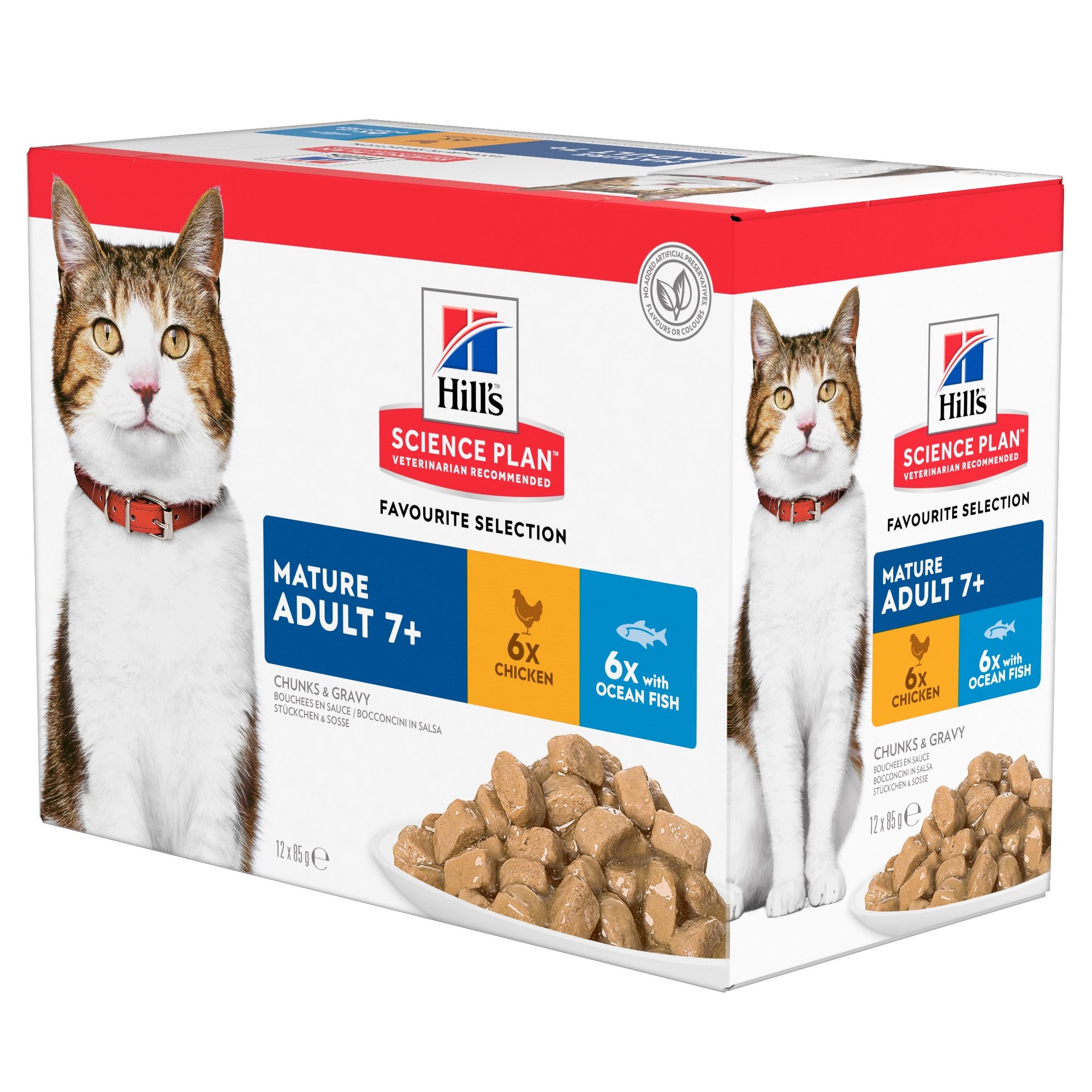 Hill's Science Plan - Feline Mature Adult - Fav. Selection - 12 x 85g