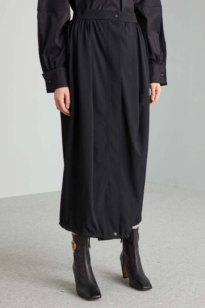 Flared skirt - BLACK