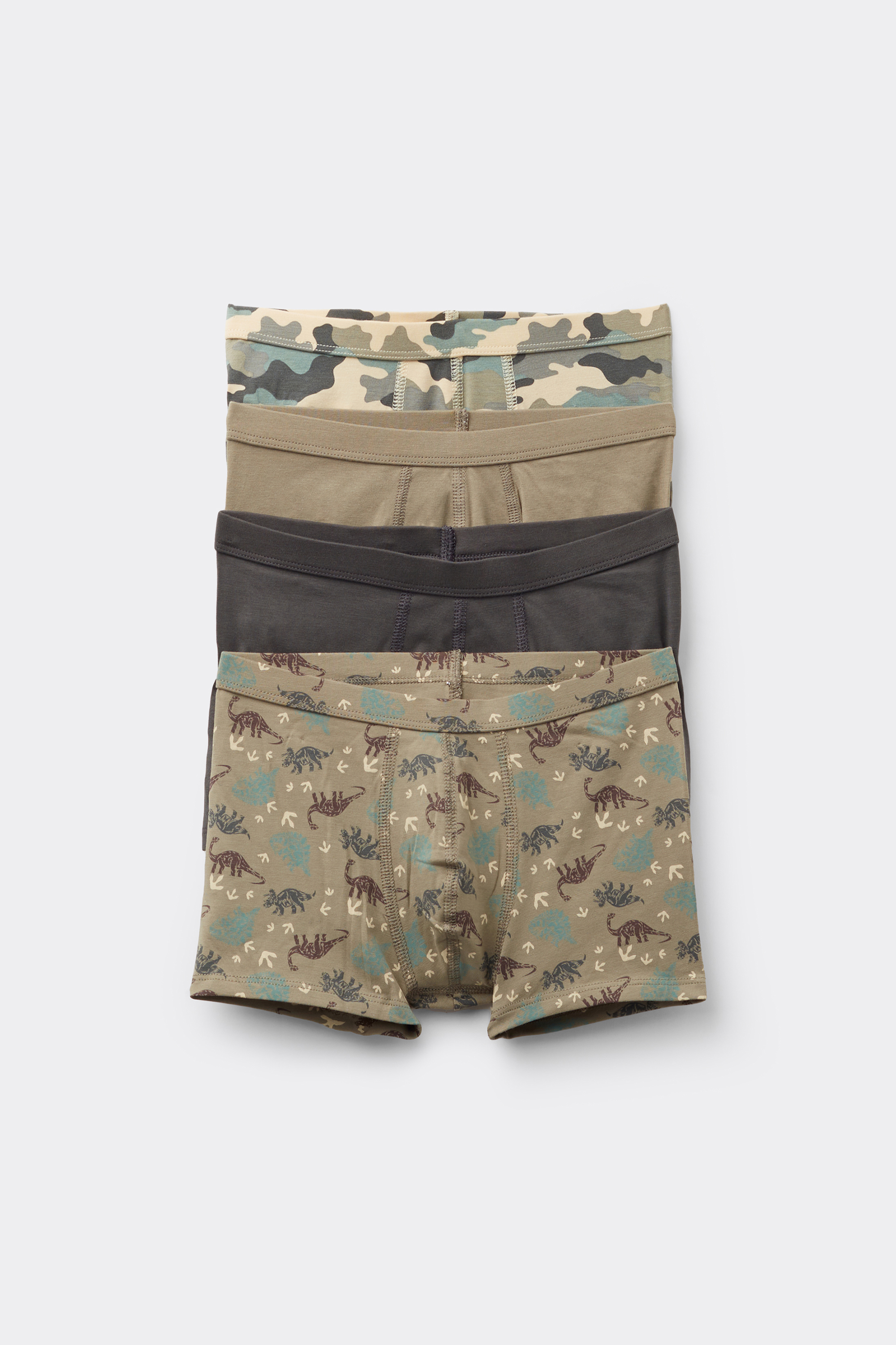 4 Pairs of Boys' Printed Cotton Boxers