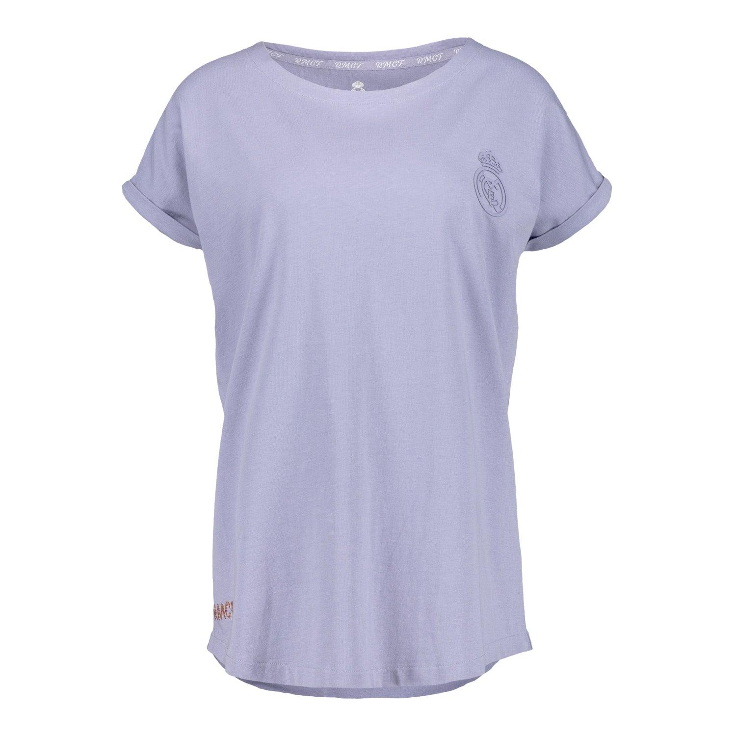 Womens Real Madrid Ladies Vintage Lilac T-Shirt