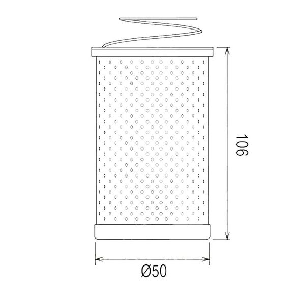 HifloFiltro HF178 type oil filterRef: HF0687 / 07120432