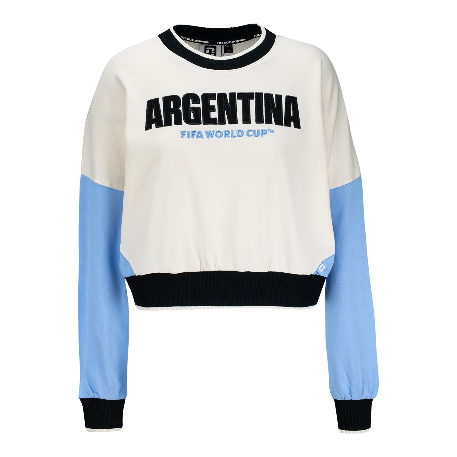 2026 Soccer Fan Collection Argentina Crop Sweatshirt - Women's