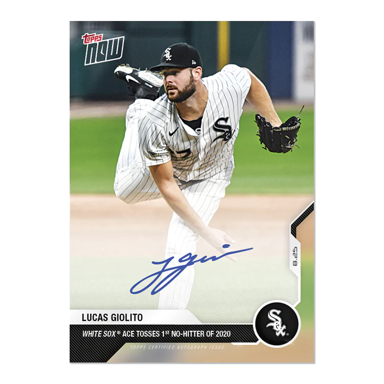 On-Card Auto # to 99 - Lucas Giolito - MLB TOPPS NOW® Card 157A