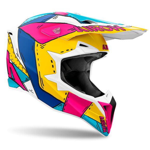 Casque cross Airoh WRAAAP - PAINT 2025 - MulticoloreRef : AR1431