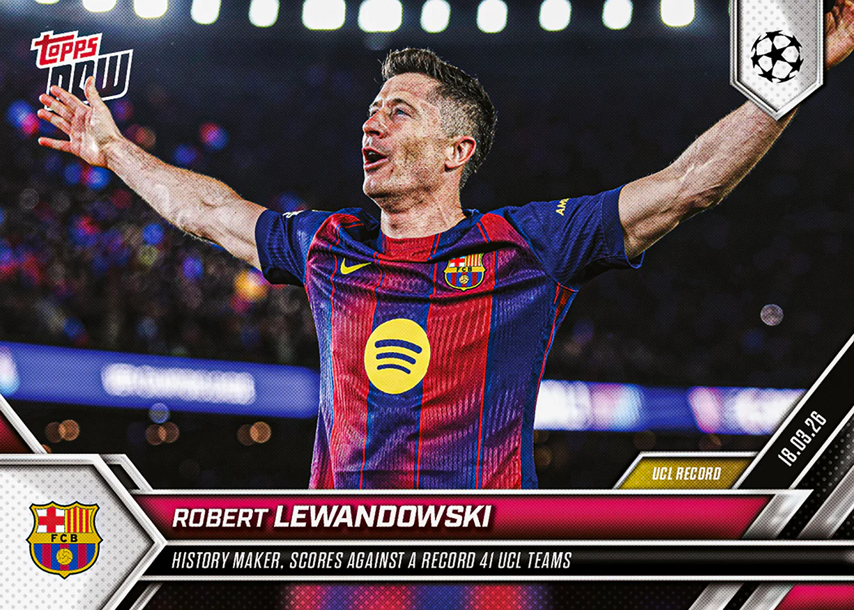 Robert Lewandowski - 2025-26 UCL Topps NOW® - Card 113 - PR: 1810
