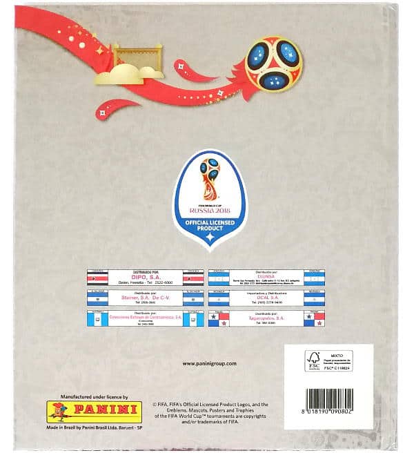 Panini Russia 2018 - Hardcover Album Platinum Edition - Version 670