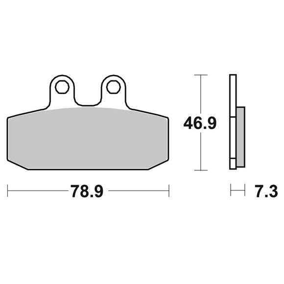 SBS 588HF Organic Front/Rear Brake Pads (Depending on Model)Ref: 588HF / 588000
