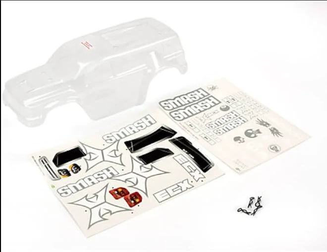 ECX 8303 Clear Body U-Finish: Smash
