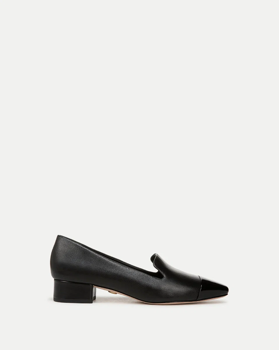Cecile Leather Cap-Toe Loafer