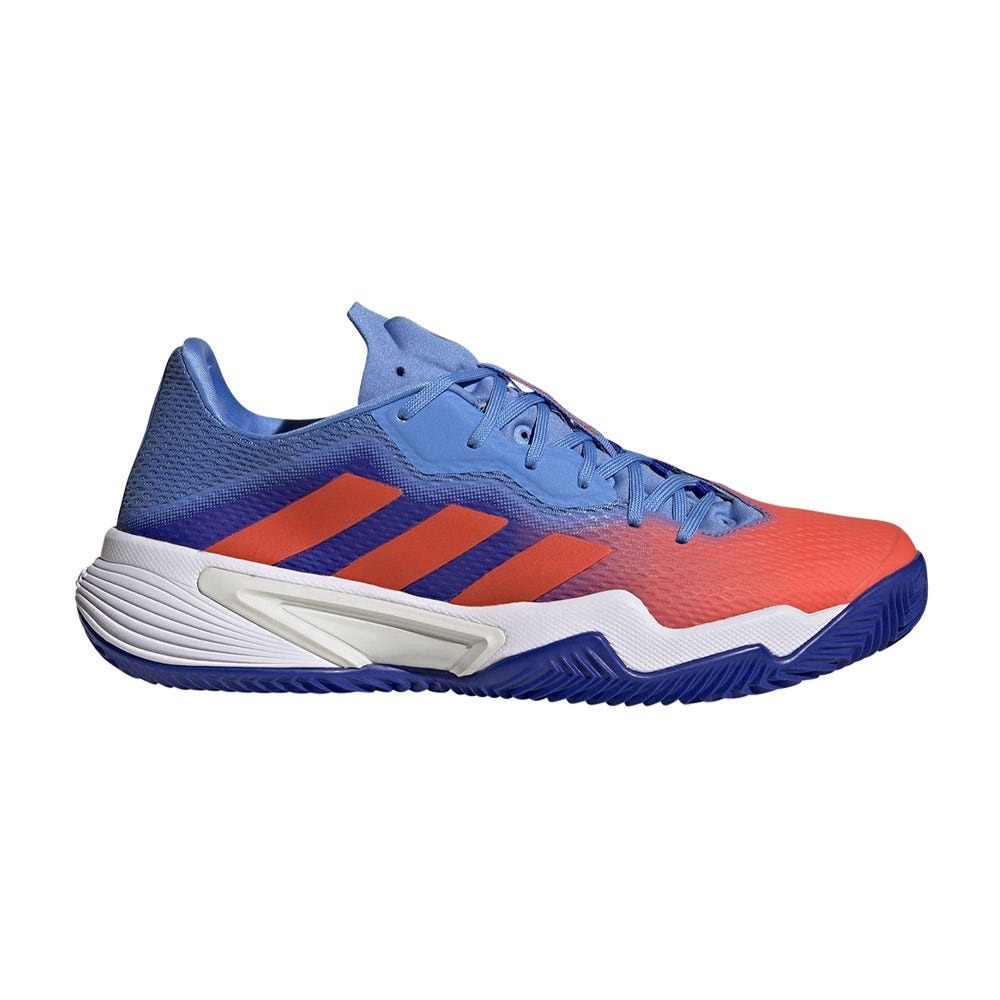 BLUE AND ORANGE ADIDAS BARRICADE CLAY HQ8424 SHOES