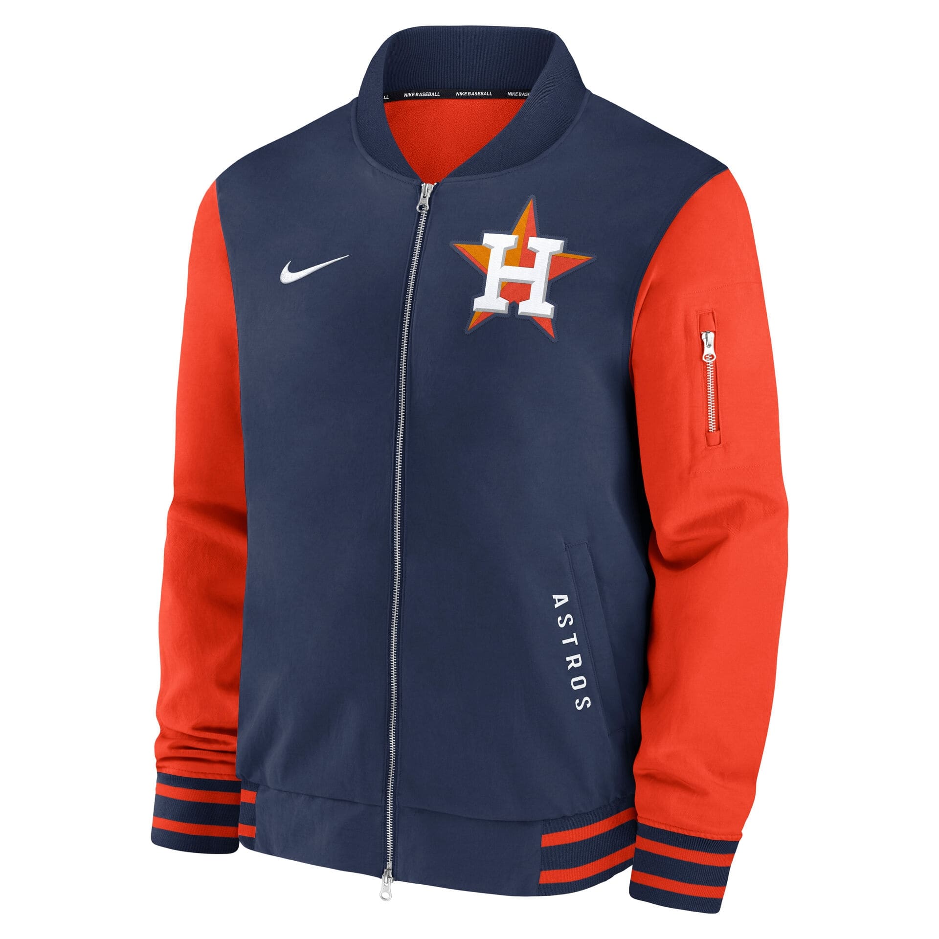 Houston Astros 2026 MLB Authentic Dugout Bomber Jacket Navy