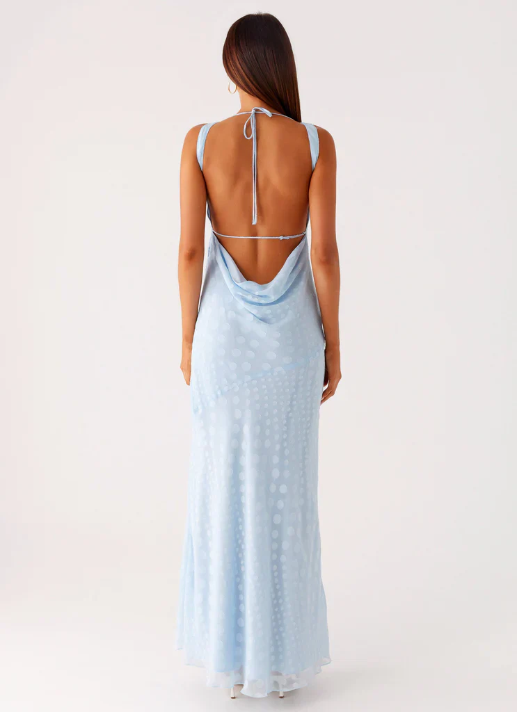 Sundance Chiffon Maxi Dress - Blue