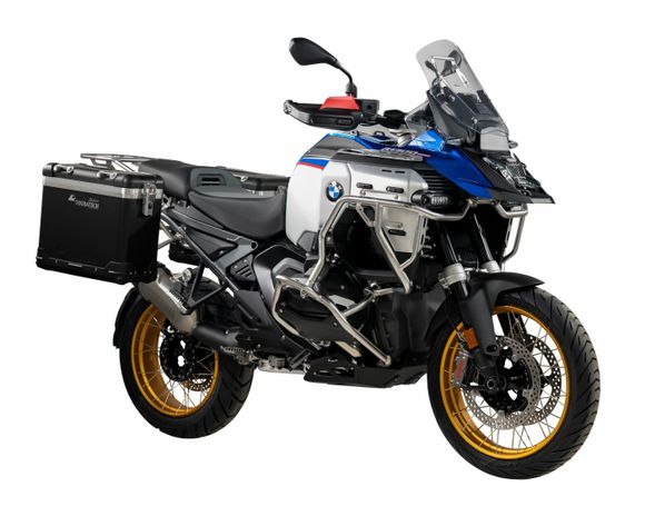 Touratech suitcase Complete kit ZEGA Pro 31/31 - Black support included - Black anodizedBMW 1300 R 1300 GS ADVENTURE - 2024 - 2026Ref: Trt01290A / 01-035-6752-0