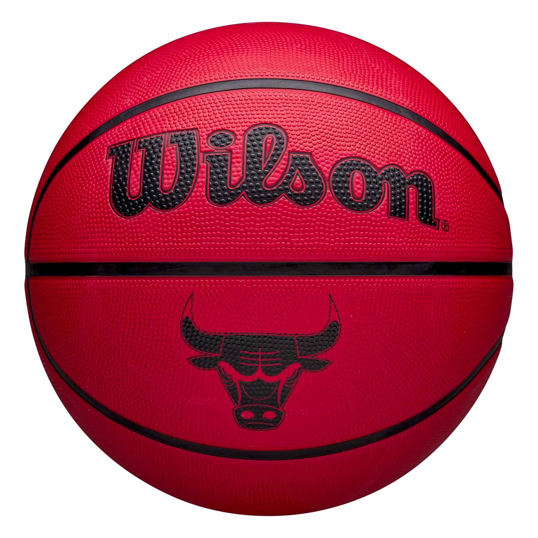 Chicago Bulls Solid Wilson NBA Basketball Red (Size 5)